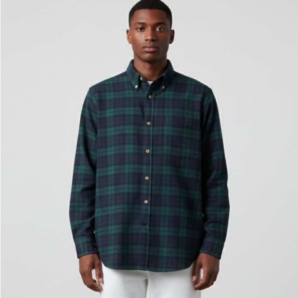 Vintage Pendleton Blackwatch Plaid Wool Shirt Jacket
Men’s XL | 1960s–1970s